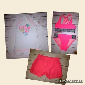 Little Girls 4 Piece Swimsuit